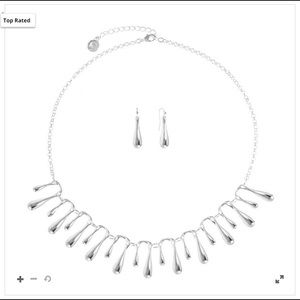 LIZ CLAIBORNE | Silver-Tone Fringe Jewelry Set